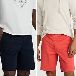 BUNDLE Two Pair of Express Men's 365 Comfort Slim 9” Chino Shorts